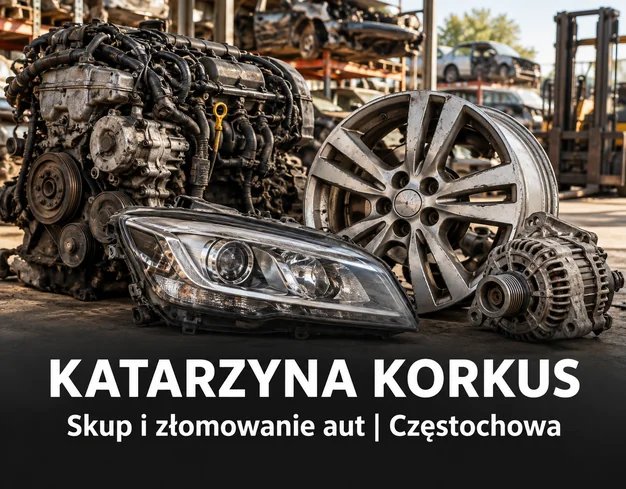 Skup samochódow.Złomowanie aut. Katarzyna Korkus - Częstochowa